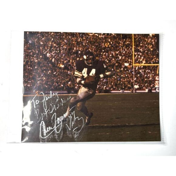 Chuck Foreman #44 Minnesota Vikings Signed 8x10 Photo Autographed NFL Legend - Picture 2 of 3